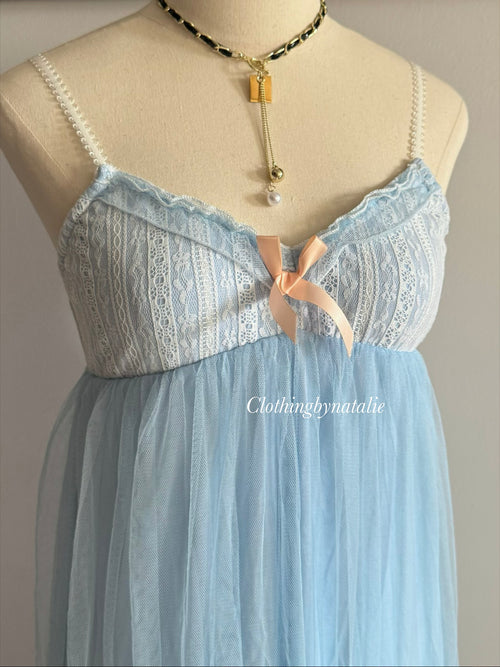 Soft Blue Babydoll Dress size S