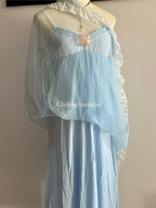 Soft Blue Babydoll Dress size S
