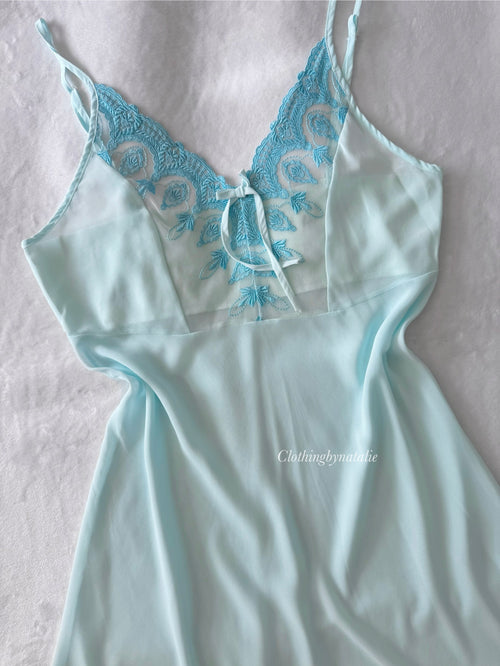 Andrékim Mermaid Chiffon Slip Dress (M)