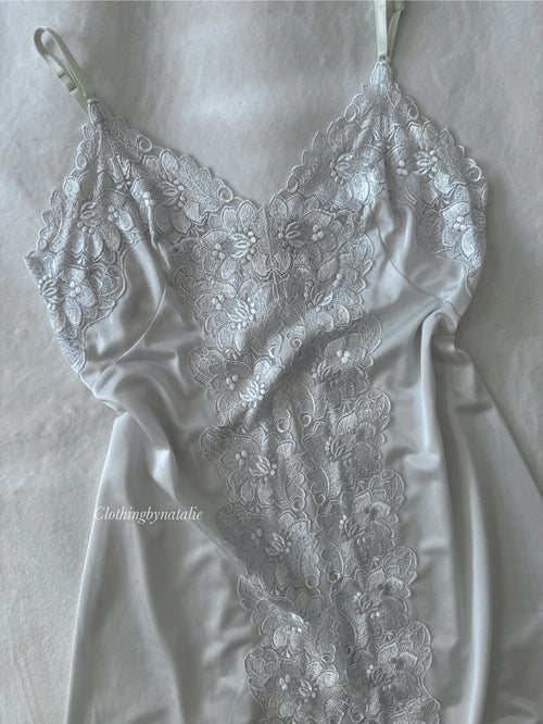 Japanese Blue Nylon Nightgown (S)