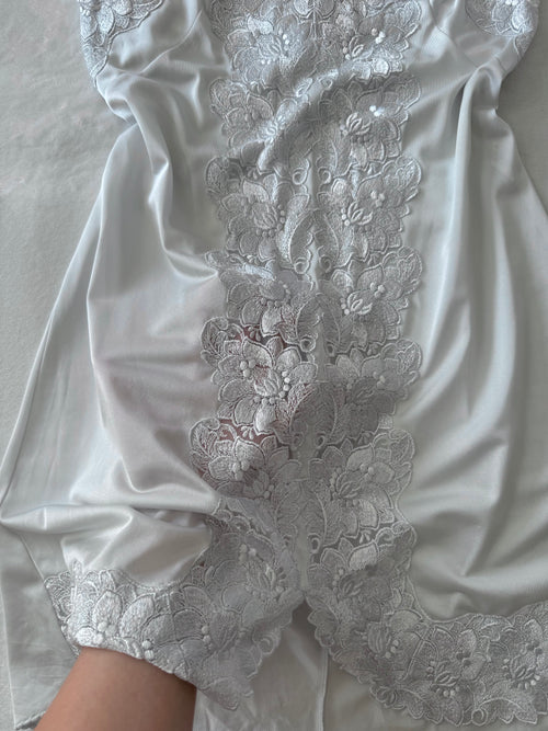 Japanese Blue Nylon Nightgown (S)