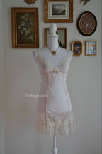 Pink Mesh Slip Dress (S)