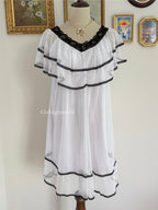 Ruffle Nylon Nightgown size S