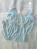 Vintage 80s Blue Nylon Nightgown (S)