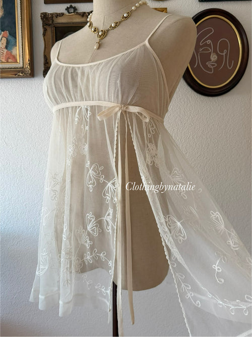 VS Beige Sheer Lace Mini Dress size XS/S