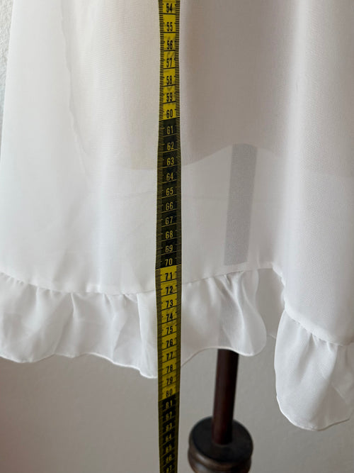 Snow White Sheer Chiffon Babydoll size S