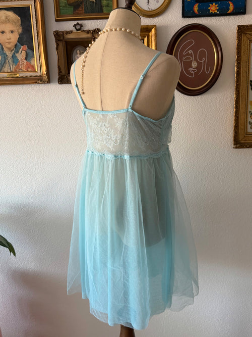 Fairy Blue Mesh Babydoll Size M