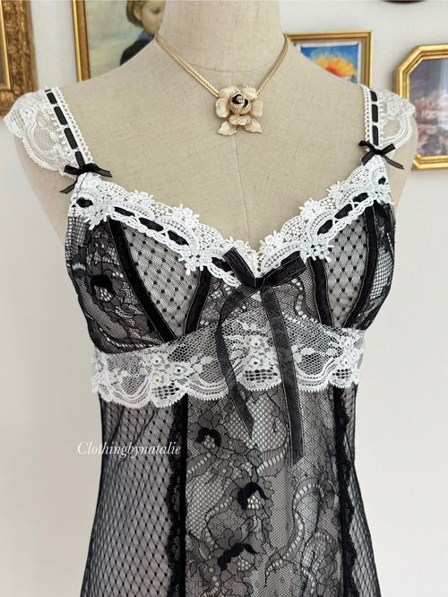 Fairy Black Lace Slip Dress size S