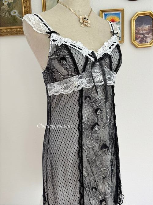 Fairy Black Lace Slip Dress size S