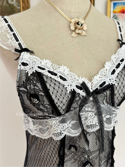 Fairy Black Lace Slip Dress size S