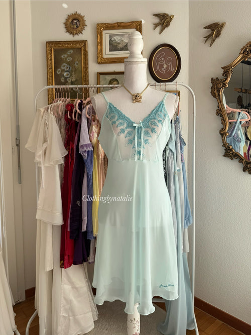 Andrékim Mermaid Chiffon Slip Dress (M)