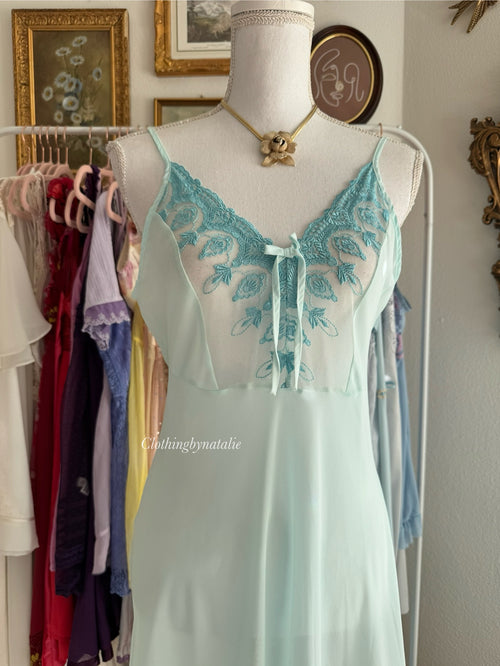 Andrékim Mermaid Chiffon Slip Dress (M)