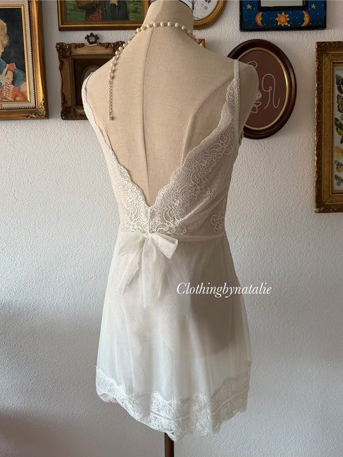 Fairy Glitter White Mesh Mini Dress size S/small M