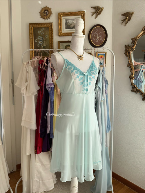 Andrékim Mermaid Chiffon Slip Dress (M)