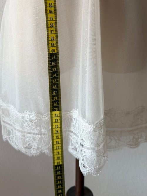Fairy Glitter White Mesh Mini Dress size S/small M