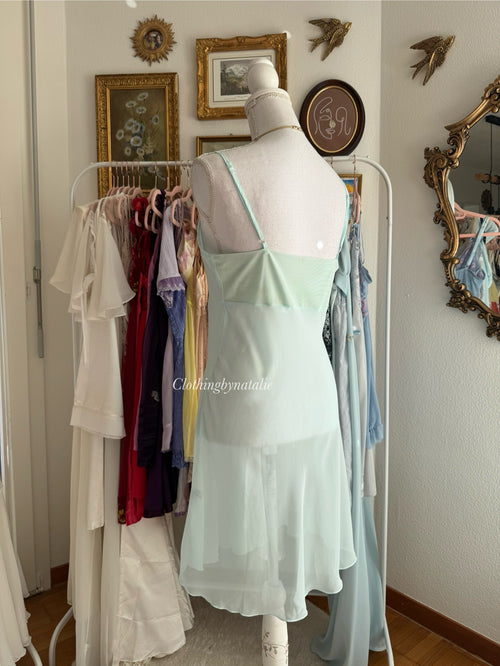 Andrékim Mermaid Chiffon Slip Dress (M)