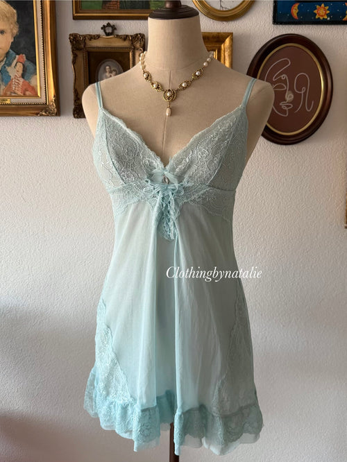 Fairy Blue Mesh Mini Dress size S
