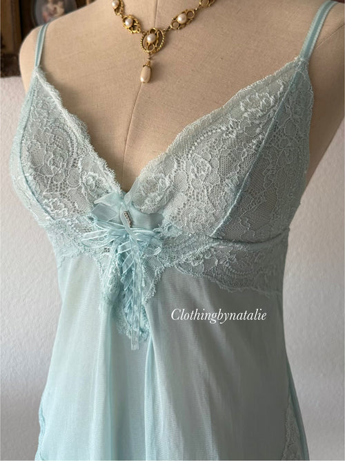 Fairy Blue Mesh Mini Dress size S