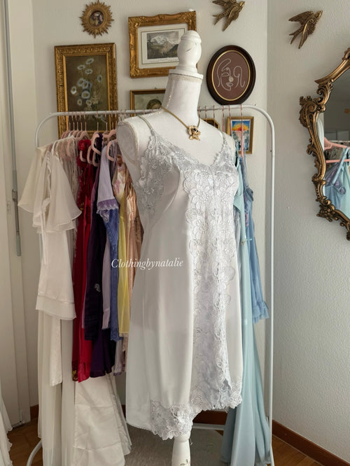 Japanese Blue Nylon Nightgown (S)