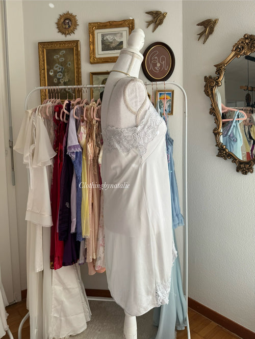 Japanese Blue Nylon Nightgown (S)