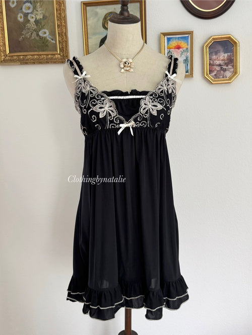 Black Jersey Coquette Babydoll size S/M