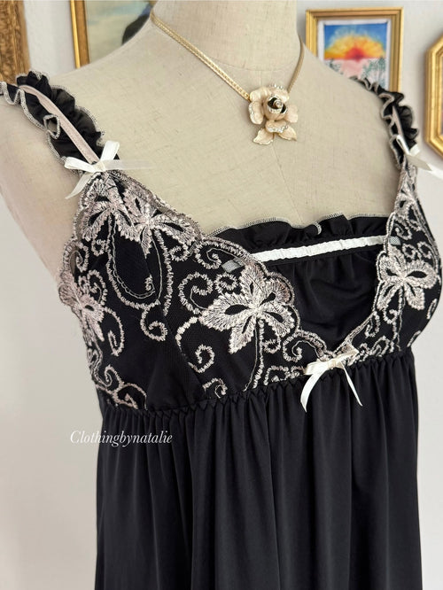 Black Jersey Coquette Babydoll size S/M