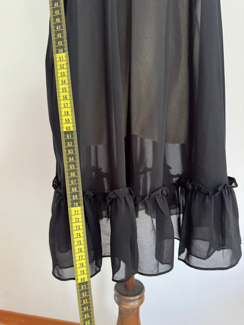 Betsey Johnson Black Chiffon Babydoll size M/L