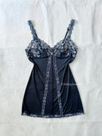 Wacoal Navy Nylon Slip Dress (S)