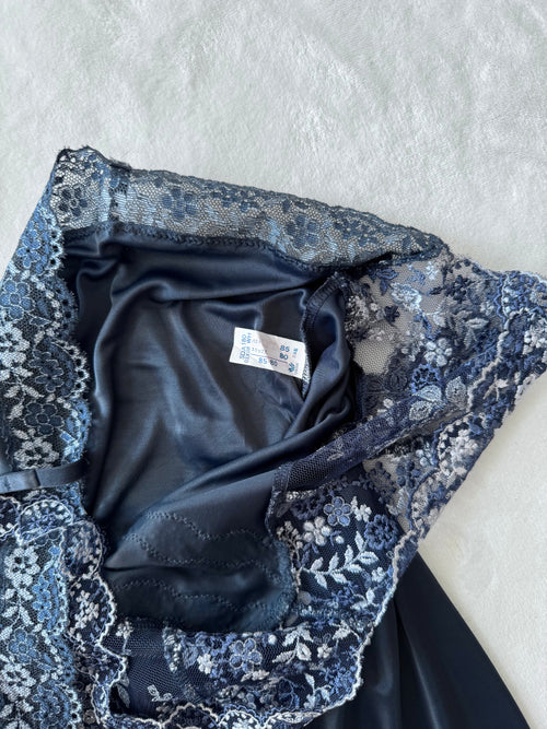 Wacoal Navy Nylon Slip Dress (S)