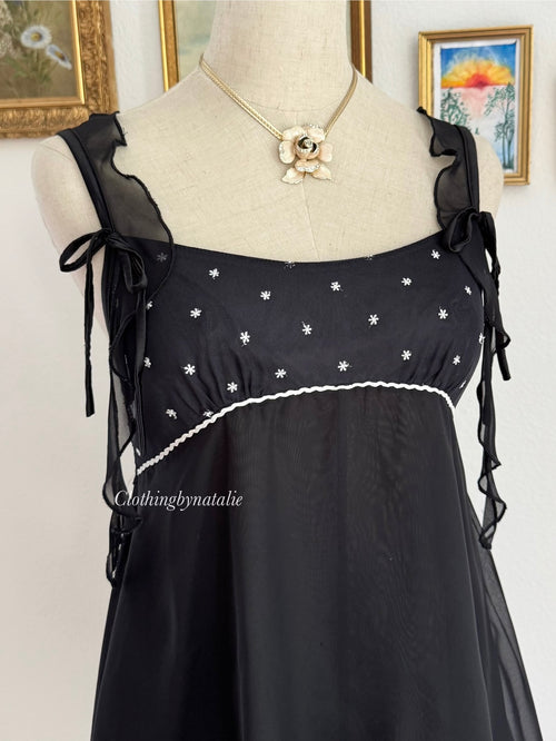 Coquette Black Mesh Babydoll size S/M