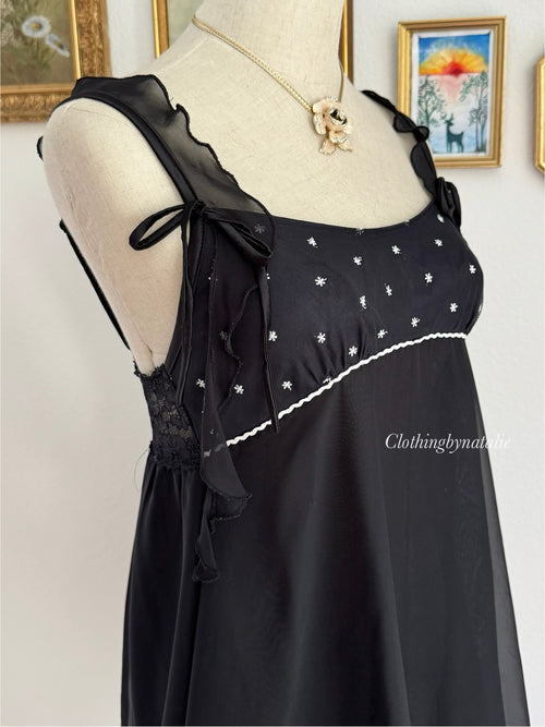 Coquette Black Mesh Babydoll size S/M