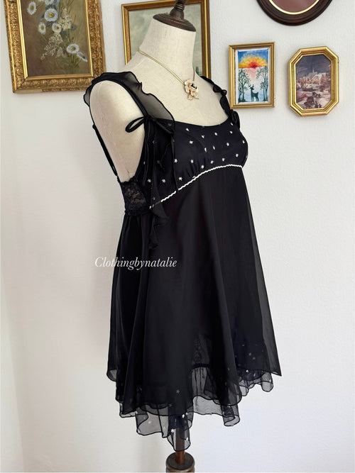 Coquette Black Mesh Babydoll size S/M