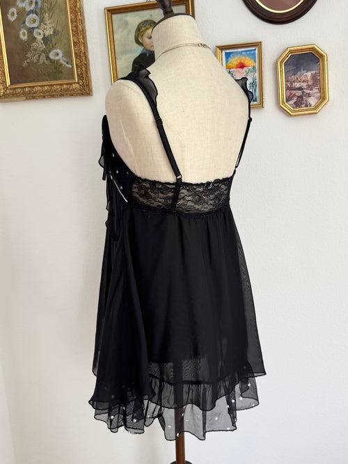 Coquette Black Mesh Babydoll size S/M