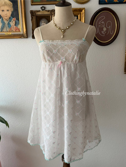 Embroidery Fairy Mesh Babydoll Size S/small M