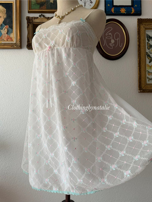 Embroidery Fairy Mesh Babydoll Size S/small M