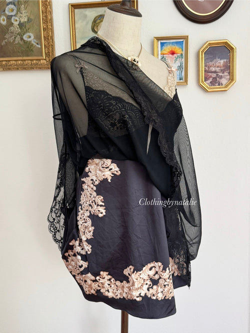 Fairy Black Mesh Babydoll size S/M