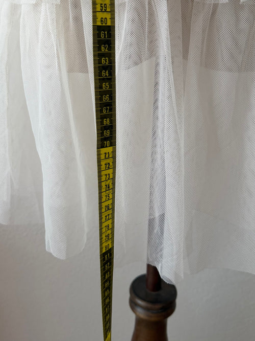 Tutu White Mesh Babydoll size S