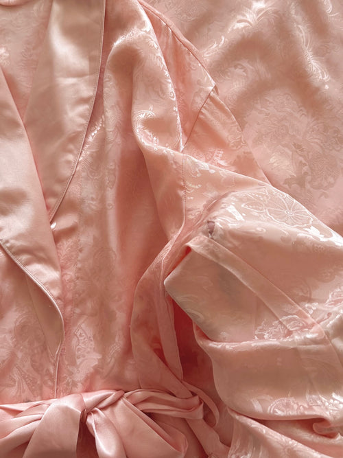 Victoria’s Secret Orange Brocade Satin Robe Size S/M/L