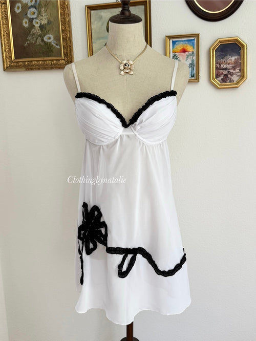 La Vie En Rose White Chiffon Bustier