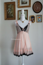 Japanese Black Orange Mesh Babydoll (S/M)