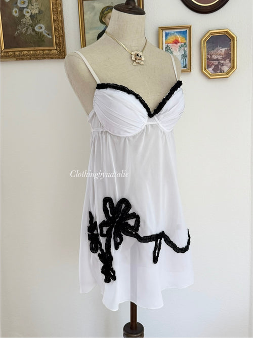 La Vie En Rose White Chiffon Bustier