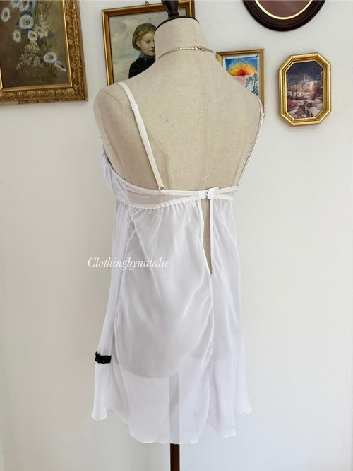 La Vie En Rose White Chiffon Bustier