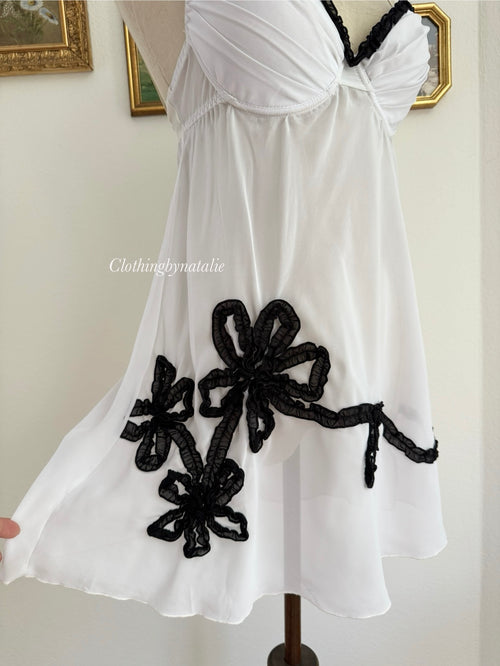 La Vie En Rose White Chiffon Bustier