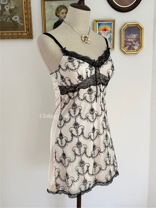 Coquette Satin Lace Slip Dress size S