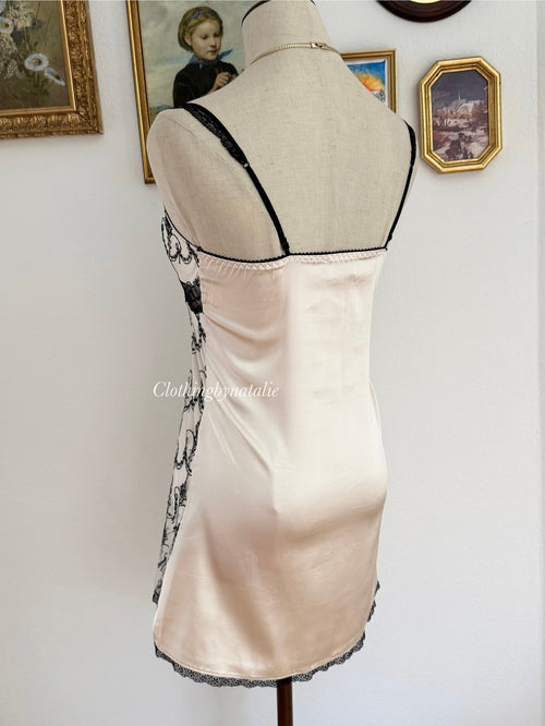 Coquette Satin Lace Slip Dress size S