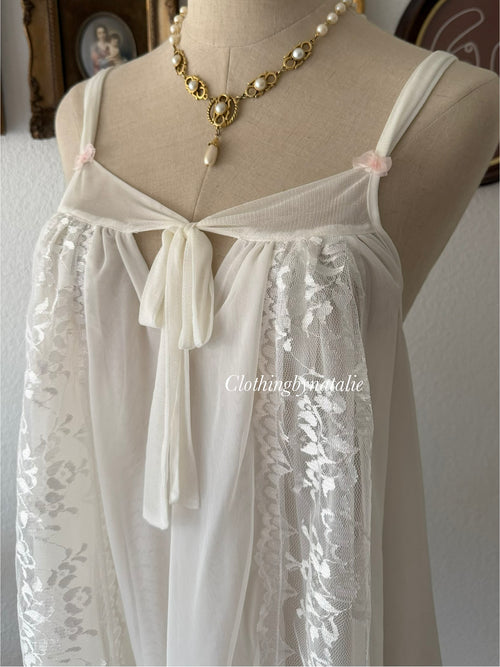 Betsey Johnson White Mesh Babydoll size S/M