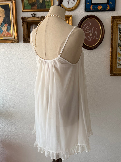 Betsey Johnson White Mesh Babydoll size S/M