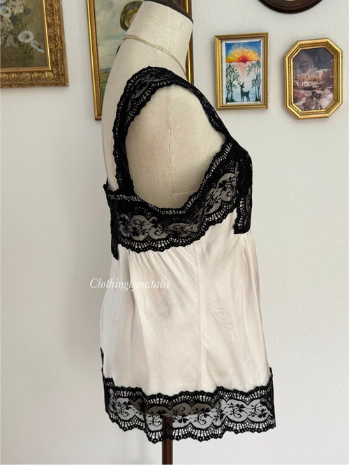 Pure Silk & Lace Cami size M