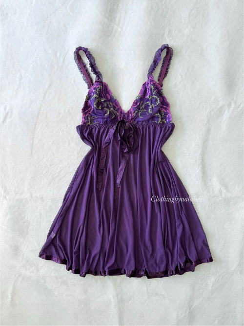 Whimsical Purle Mesh Babydoll (M)