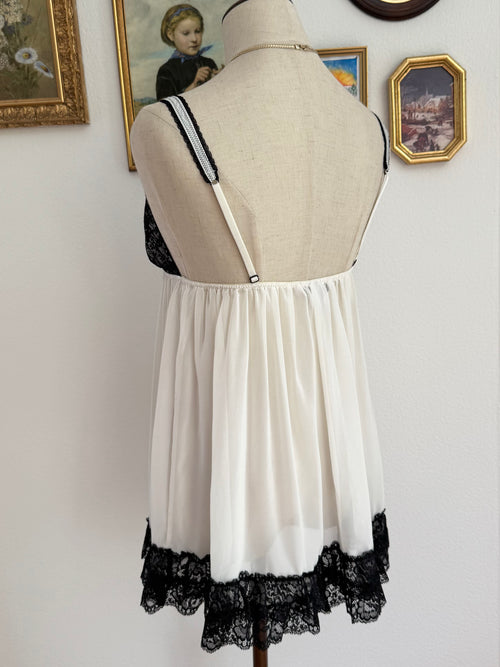 Victoria’s Secret White Chiffon Babydoll size S/M